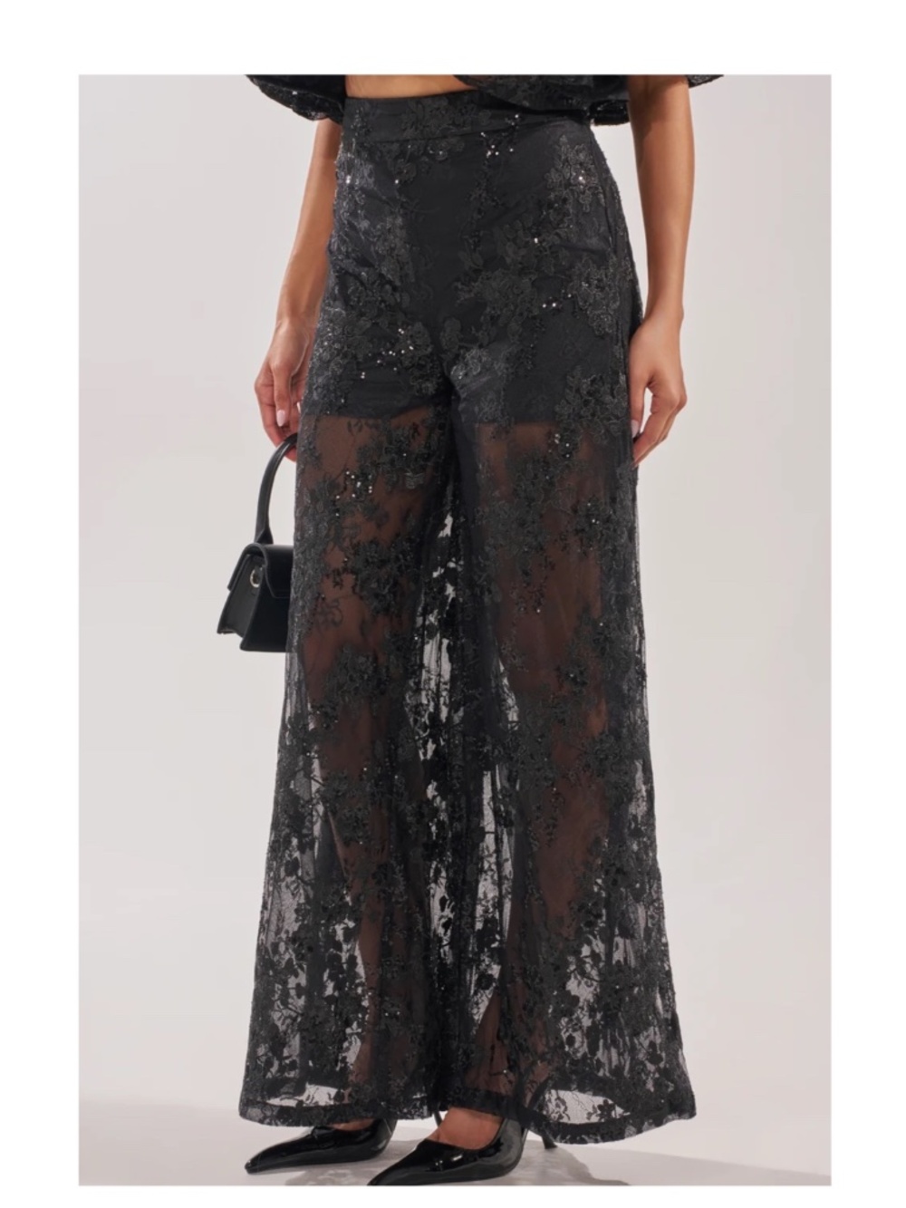 AKIRA QUEEN B LACE TROUSER Size 1X1X